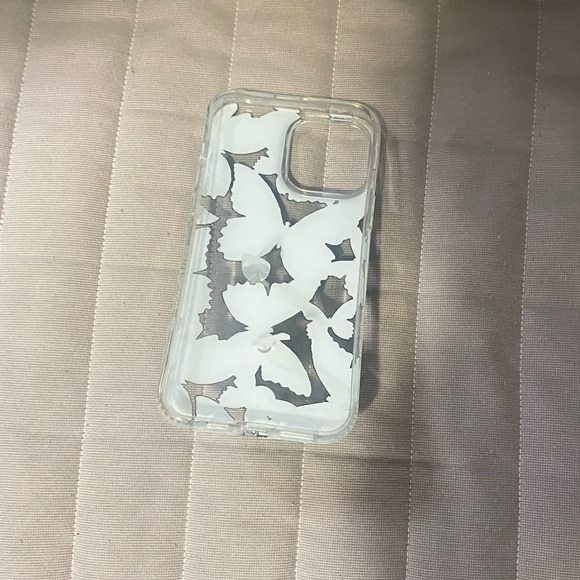 Loopy Case iPhone 13 Pro Max Clear Blue Butterfly - Picture 2 of 2